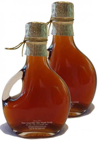 Two 250ml Oval Glass Bottles